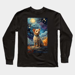 Dog in Van Gogh style Long Sleeve T-Shirt